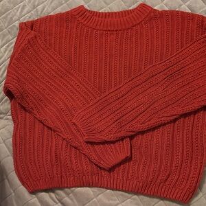Universal thread Rust colored  Ribbed Knit Sweater. Large